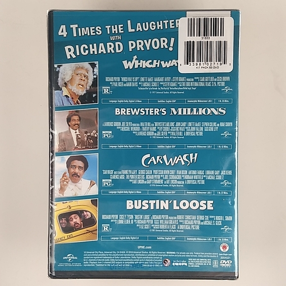Richard Pryor 4 Movie Collection DVD Set, Factory Sealed - Picture 3 of 11